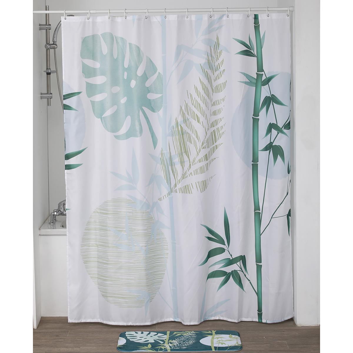 RIDEAU DE DOUCHE POLYESTER 180X200CM SAGANO