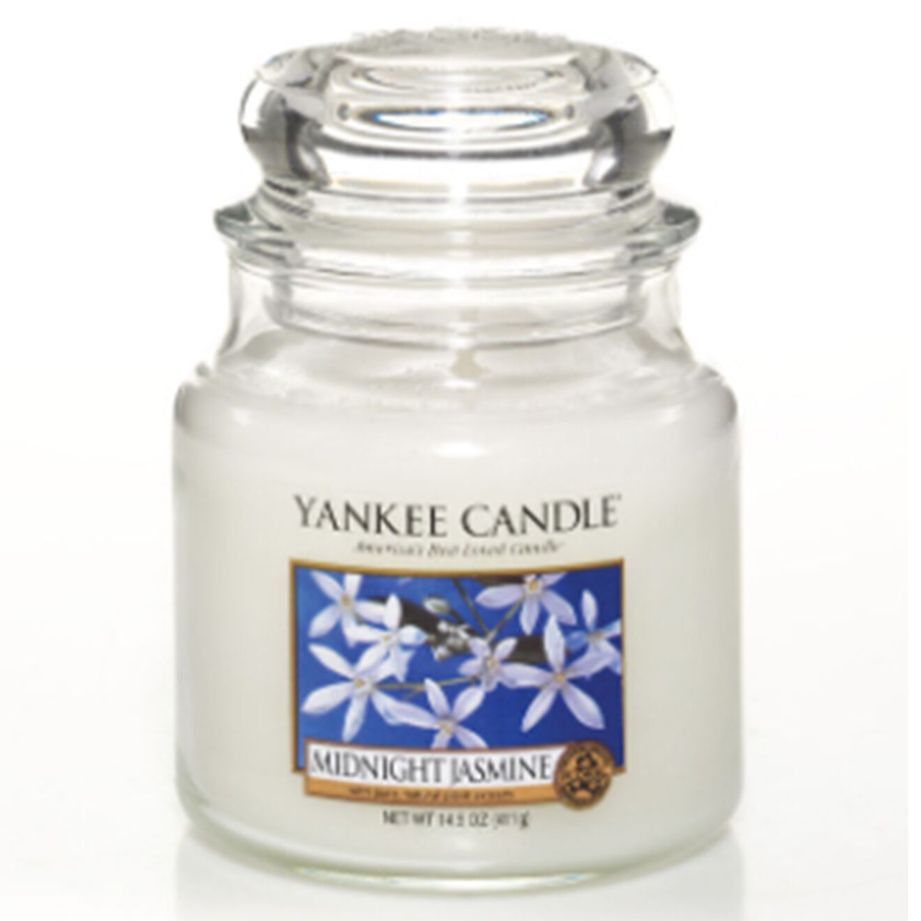 Yankee Candle Bougie parfumée moyenne jarre Jasmin de minuit - 65-75h