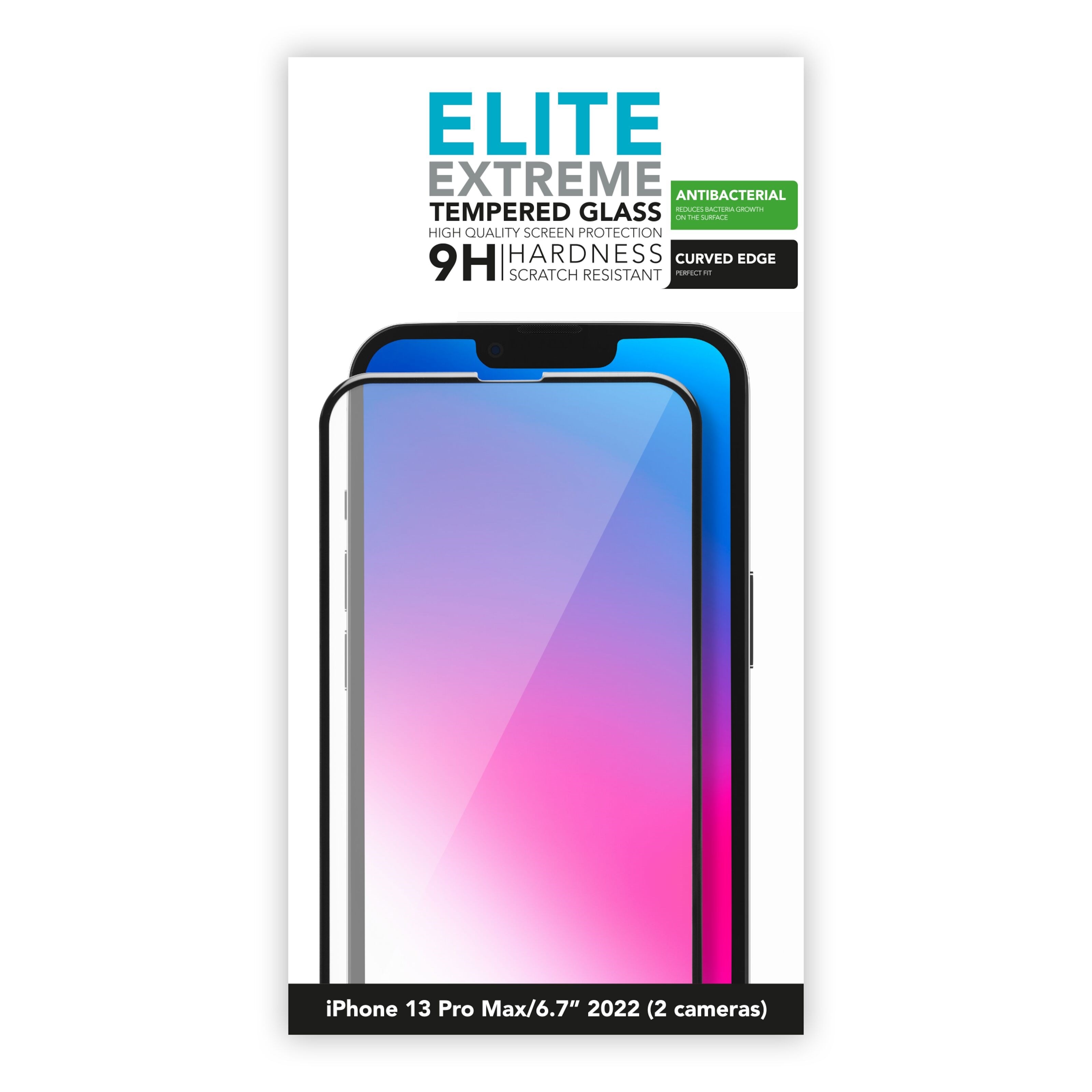 Linocell Elite Extreme Curved Skjermbeskytter for iPhone 13 Pro Max og 14 Plus