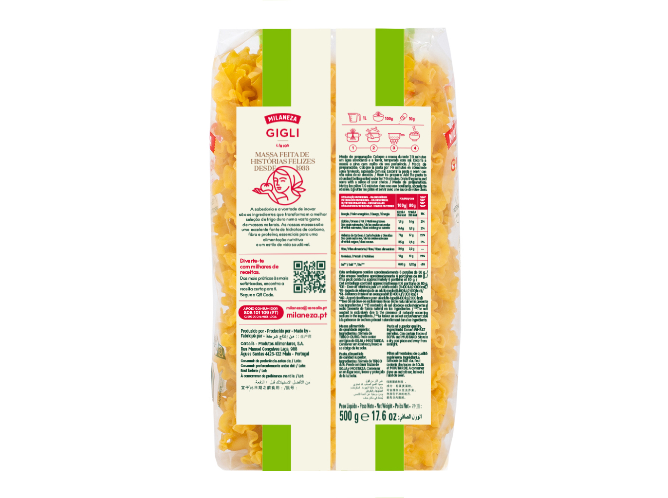 MASSA MILANEZA LIRIOS-GIGLI 500G