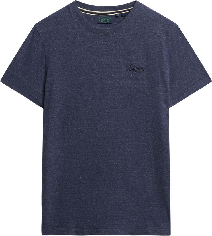 Superdry VINTAGE LOGO EMB TEE Dark indigo blue marl