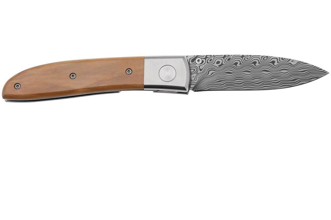 FOX Knives Elite FX-273-DOL Damasteel Super Dense Twist Damascus, Olive Wood, herenmes