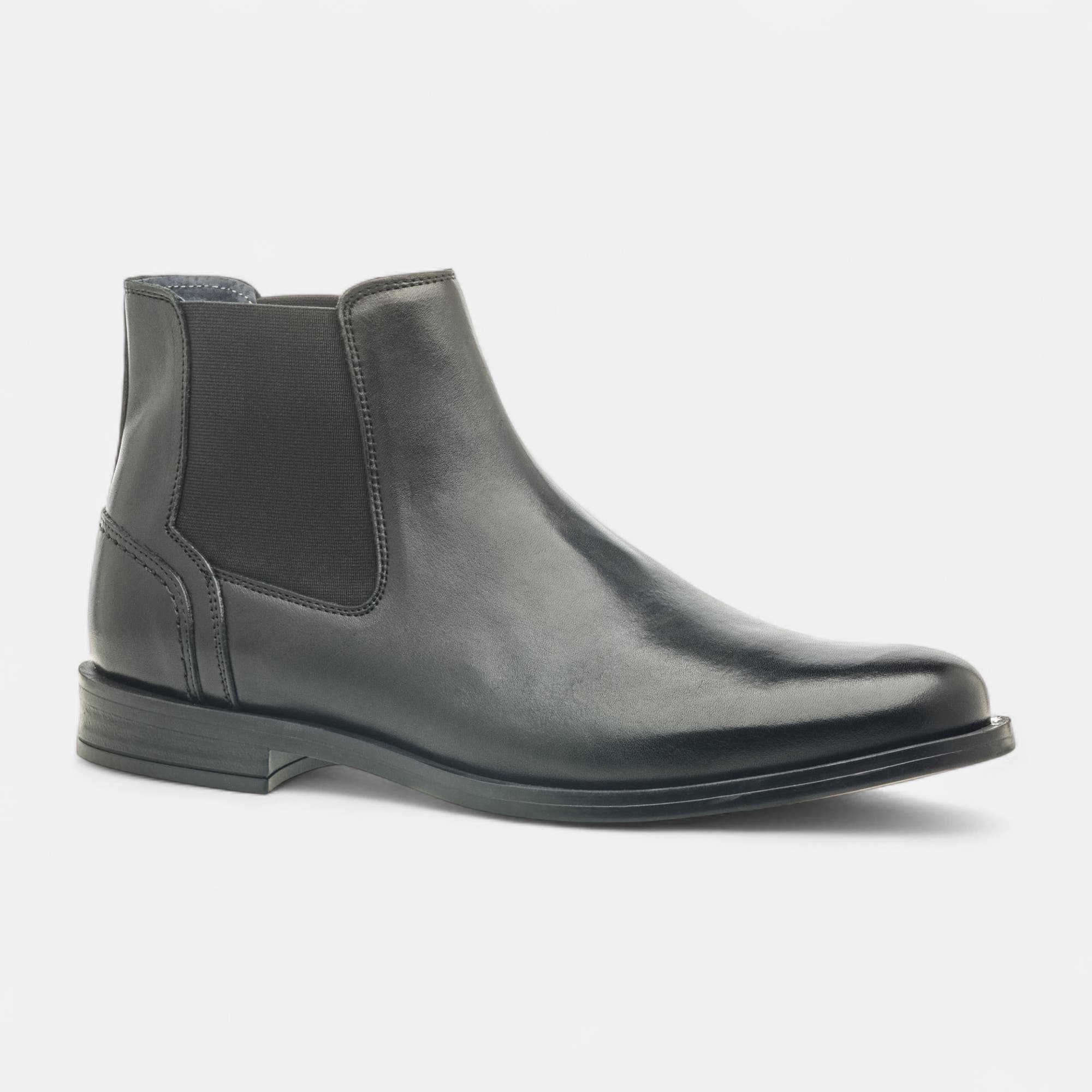 Boots chelsea Homme en cuir noir