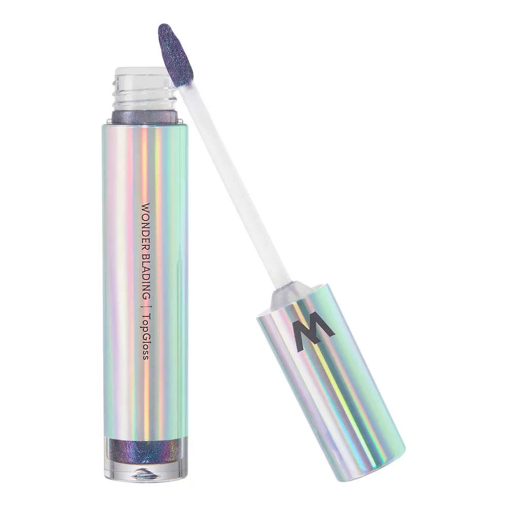 Wonderskin Blading Top Gloss - Blue Glitter