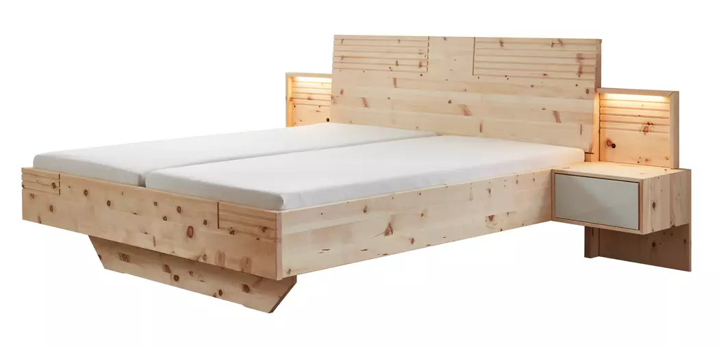 Zirbenholzbett Sonus 180 x 200 cm