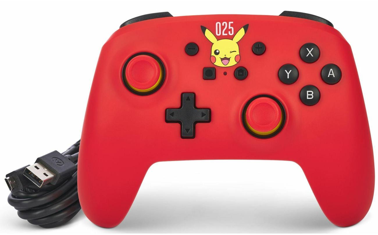 Switch - Power A Wired Controller Lauging Pikachu