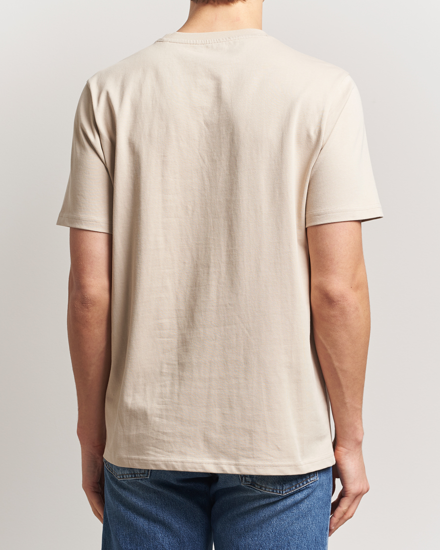 KnowledgeCotton Apparel Loake Badge T-Shirt Beige