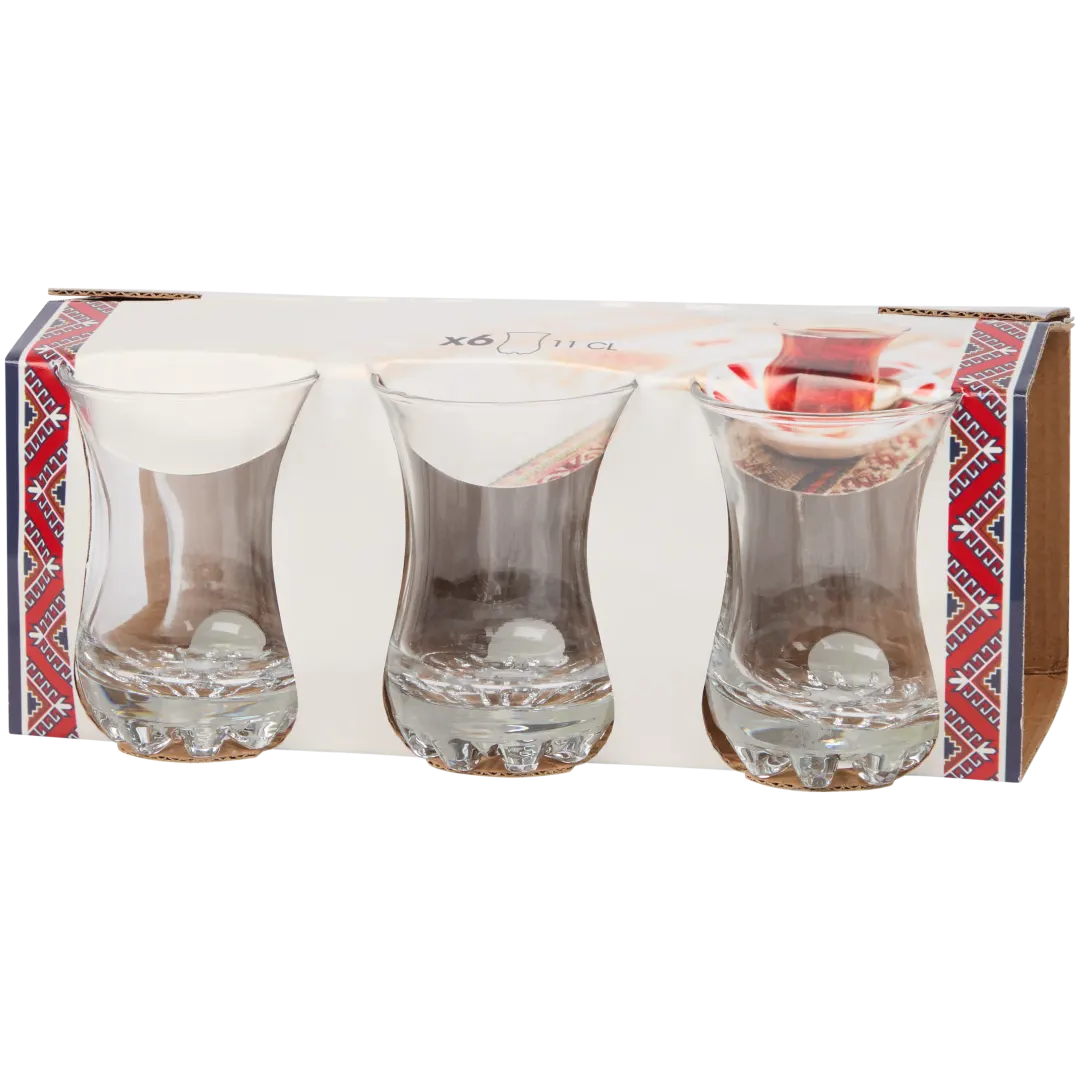 Pasabahce theeglazen Aida 6 stuks | 200 ml