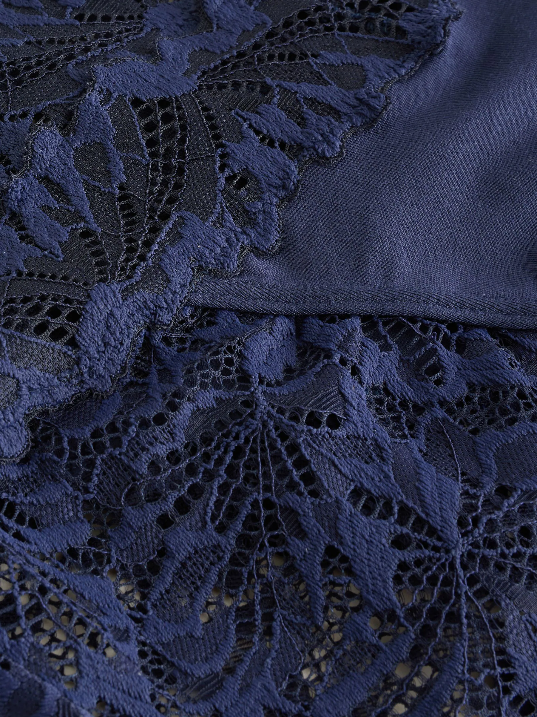 Marineblauw - Ultimate Comfort kanten slip verpakking van 2