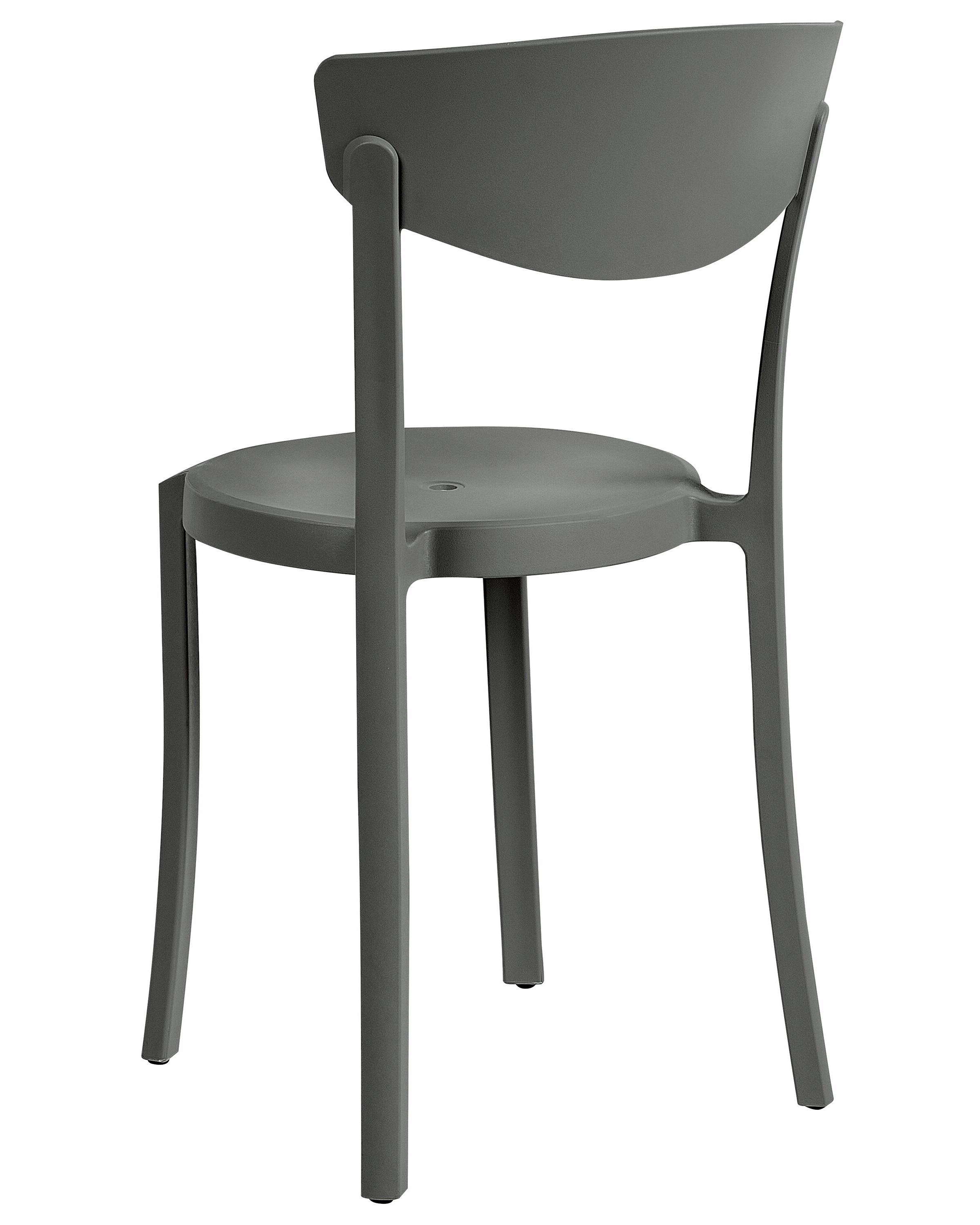 Set van 4 tuinstoelen VIESTE Donkergrijs
