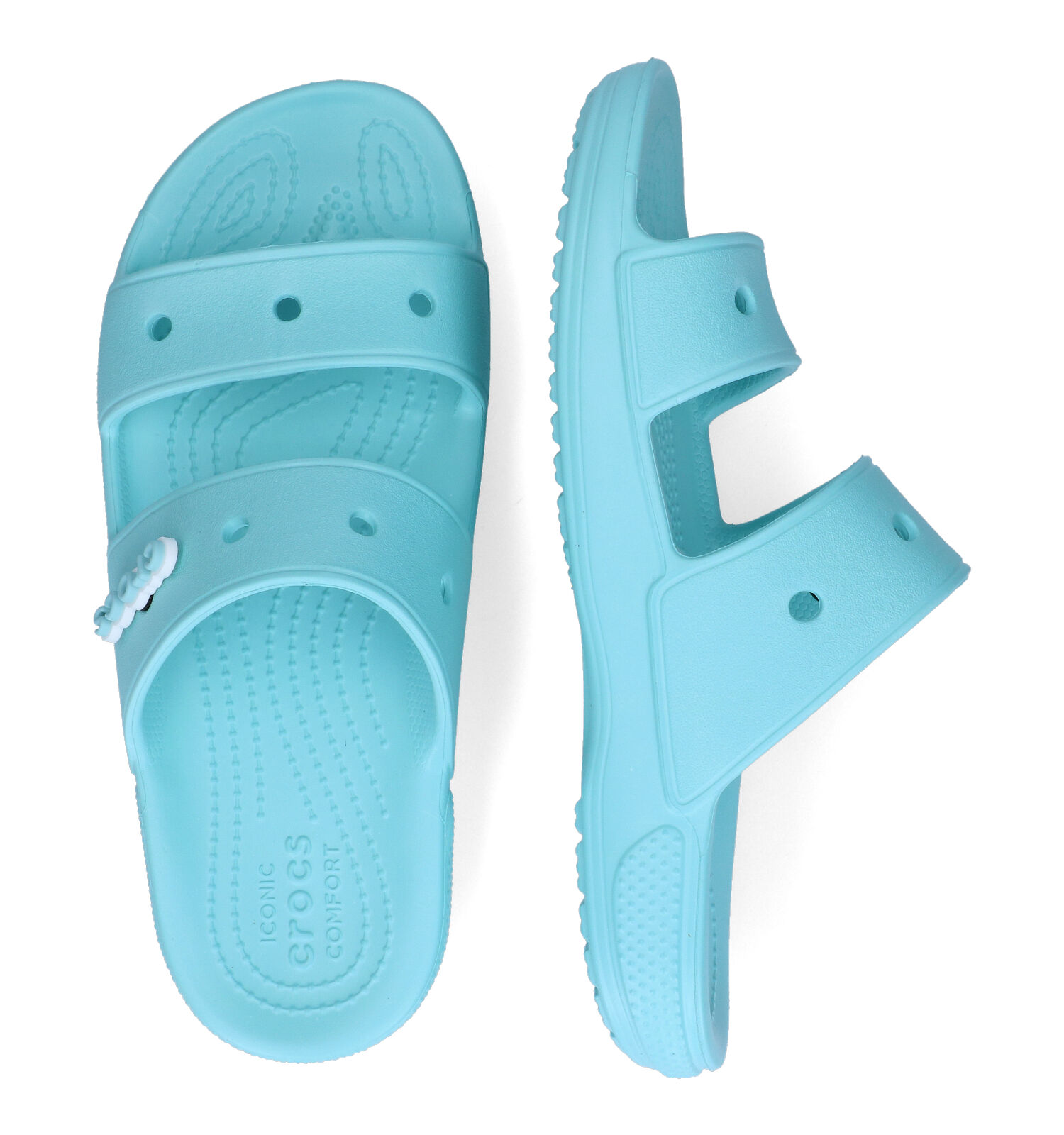 Badslippers blauw