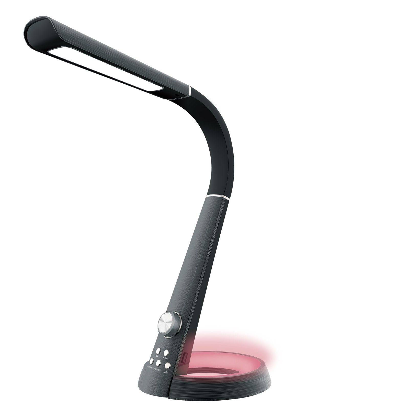 LUCA BESSONI LED-Schreibtischleuchte LORENZ - schwarz - 64 cm