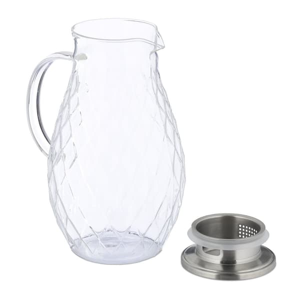 Glasskaraffel med lokk 2 l
