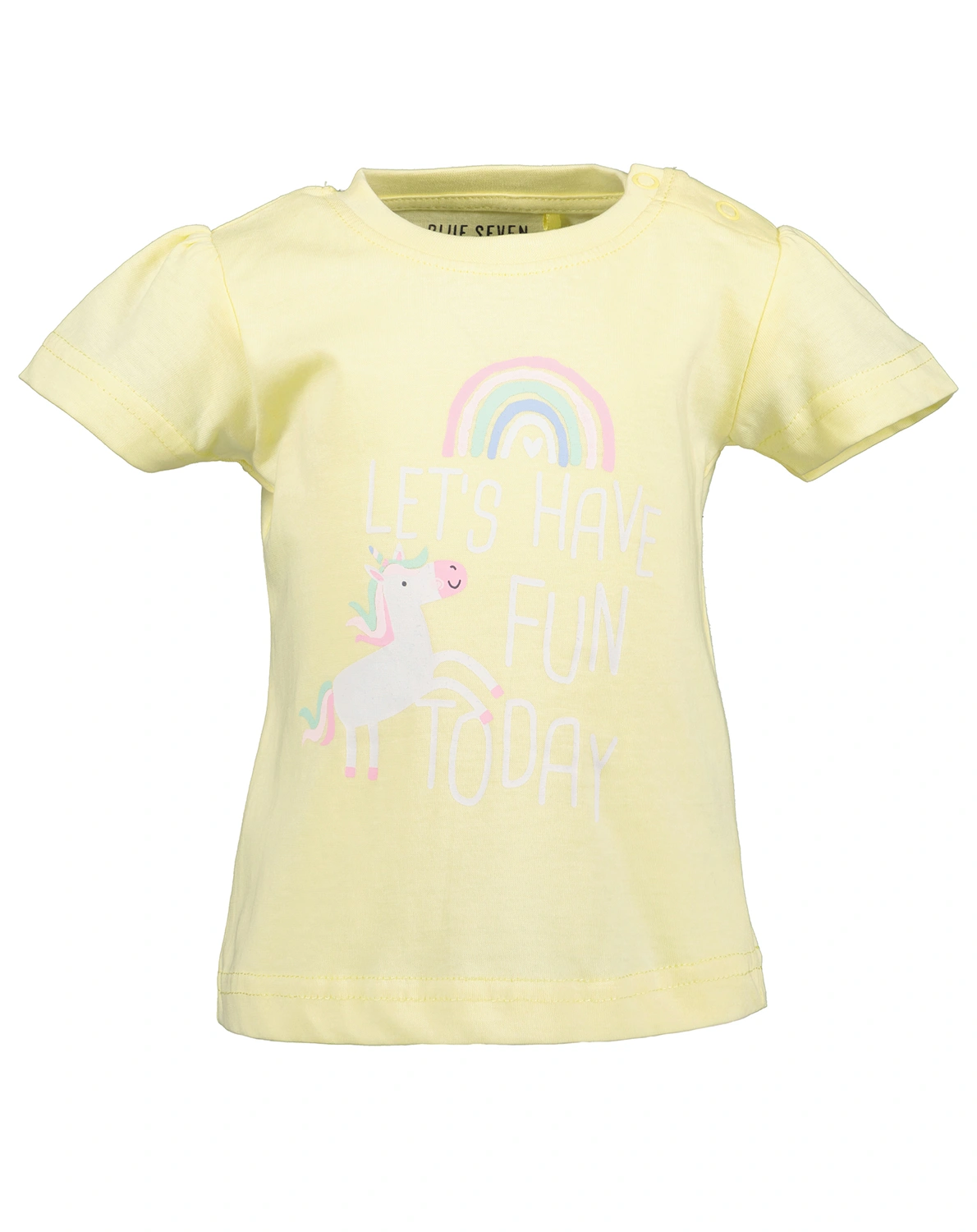 T-Shirt LET'S HAVE FUN TODAY in hellgelb