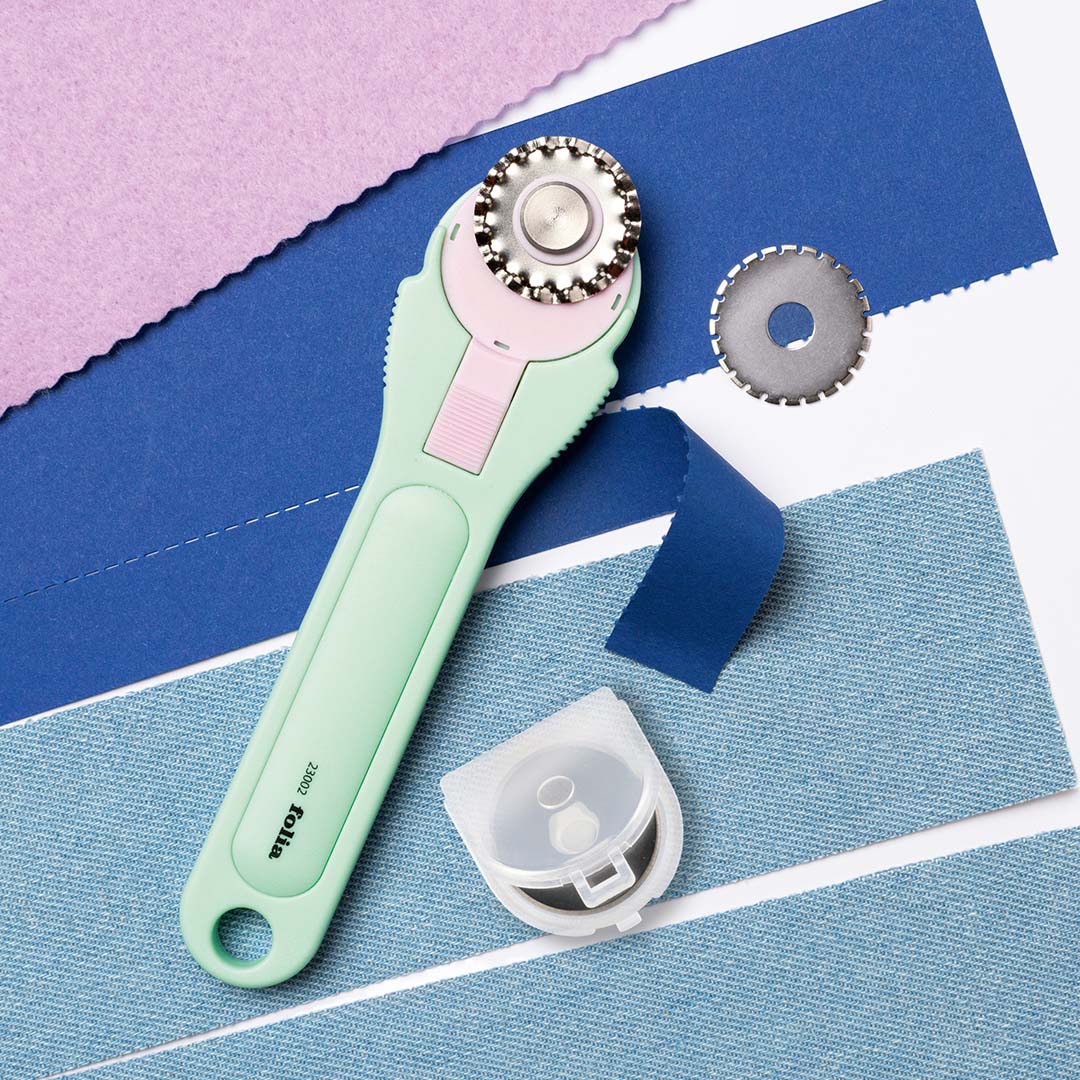 folia snijroller met 3 verschillende mesjes