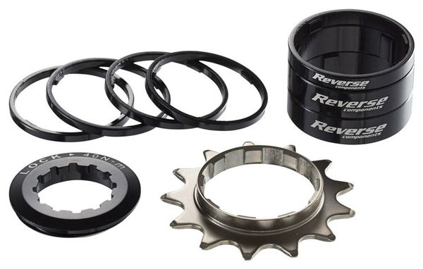 Kit Single Speed Reverse Pignon 13 Dents Noir