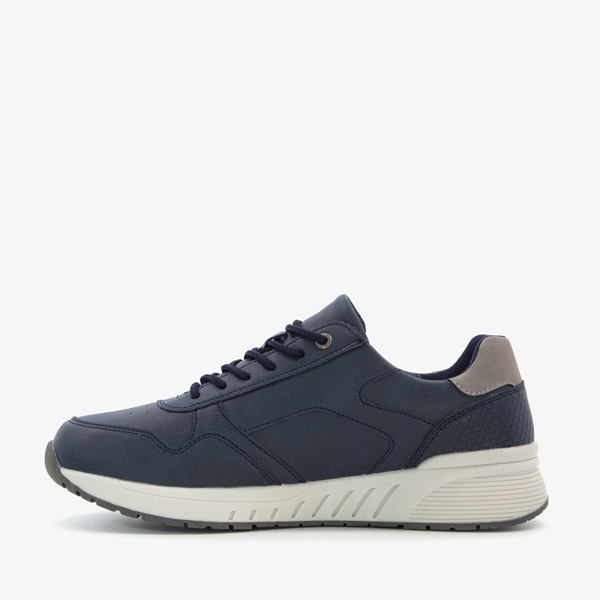 Blue Box heren sneakers blauw met rits
