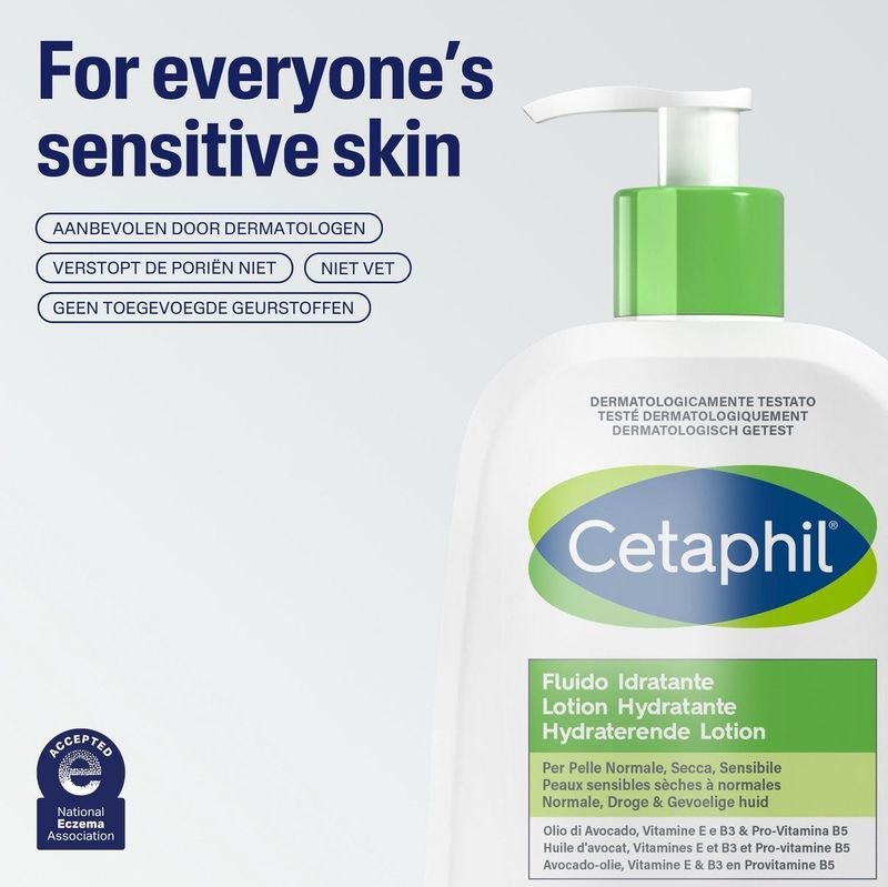 Cetaphil - Hydraterende Lotion - Lichtgewicht - 48 Uur Hydratie