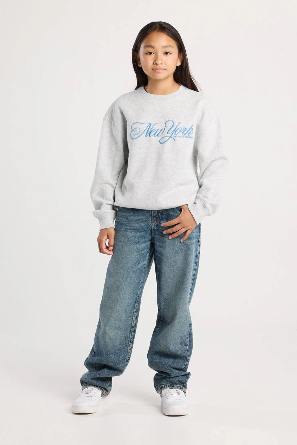 America Today sweater grijs