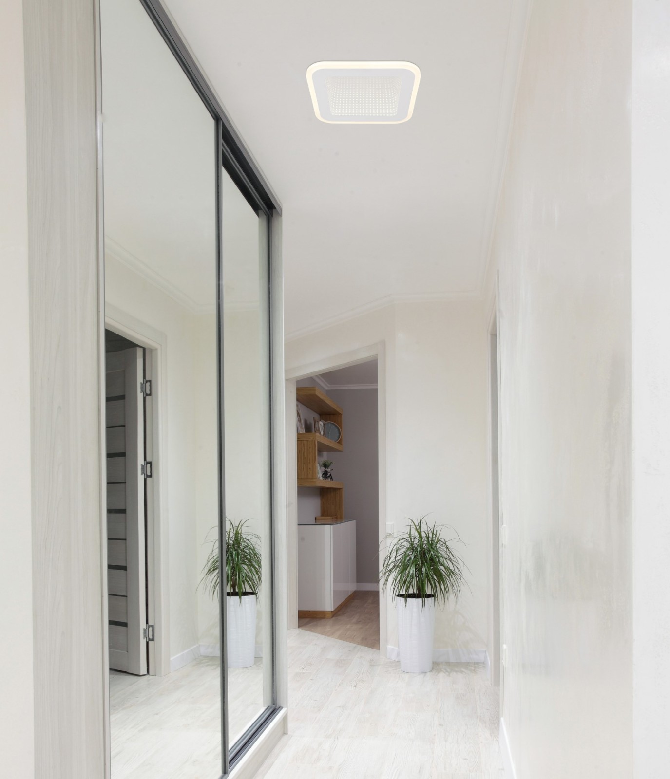 LED-Deckenleuchte - weiß matt - 3D-Effekt