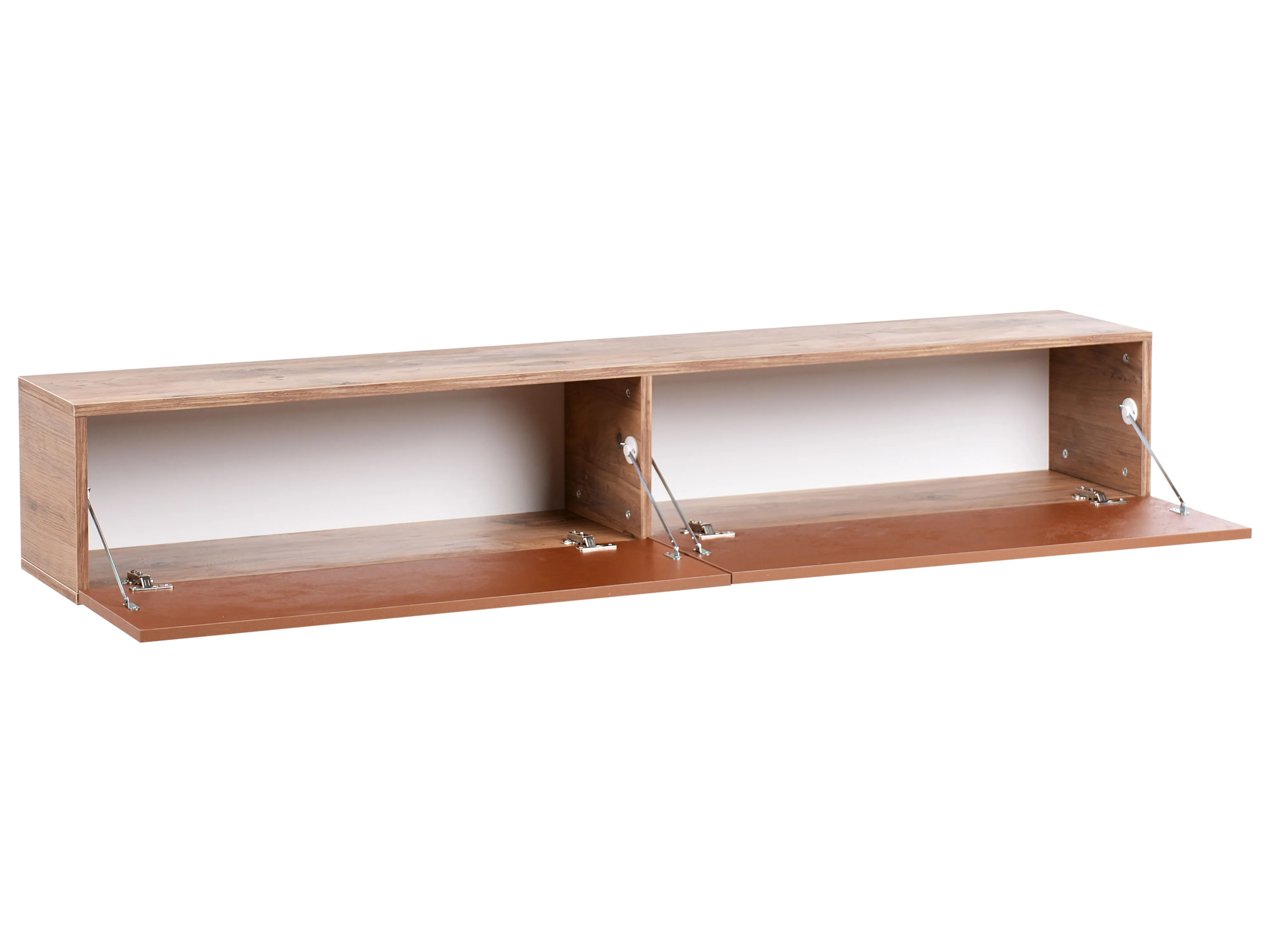Wandgemonteerd tv-meubel GLADSTONE Rood
