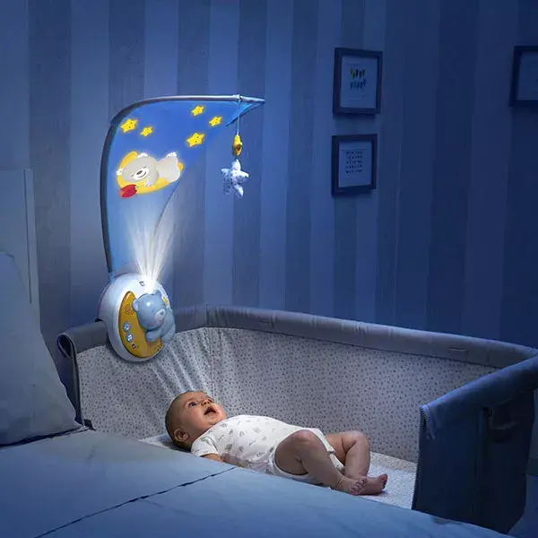 Chicco First Dreams Mobile Next2Moon Luz Noturna Brinquedo +0m Azul