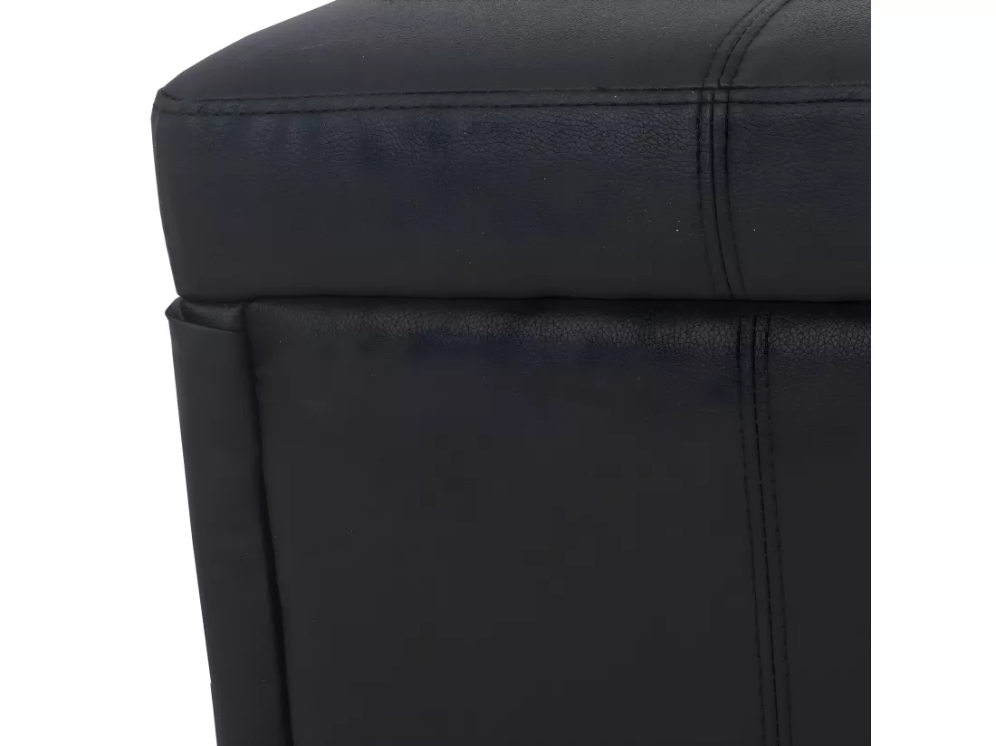 Coffre de rangement Kriens, noir mat
