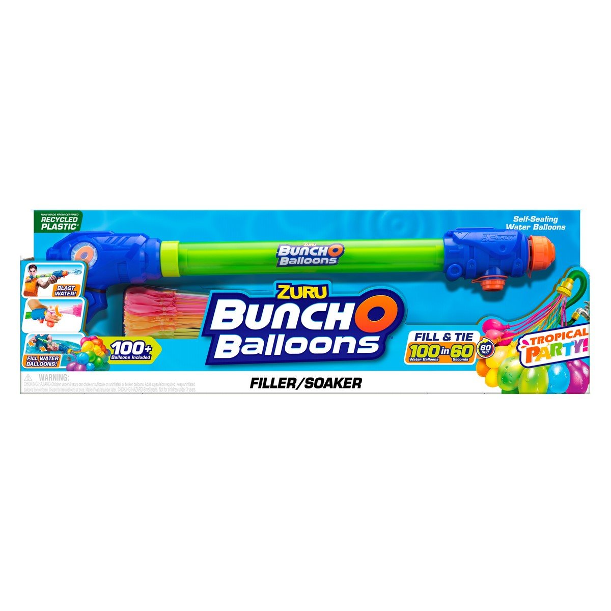 Coffret blaster et bombe à eau - Bunch O Balloons Tropical Party