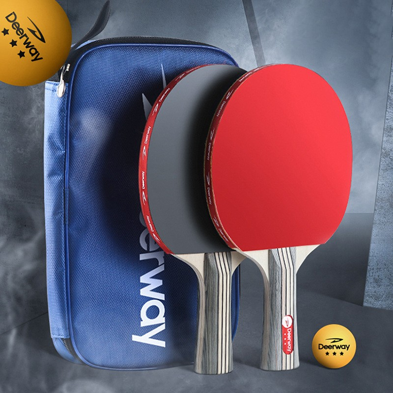 (6-tlg. Set) Tischtennis Kit Ping Pong Spiel Schläger / Bälle   Transporttasche