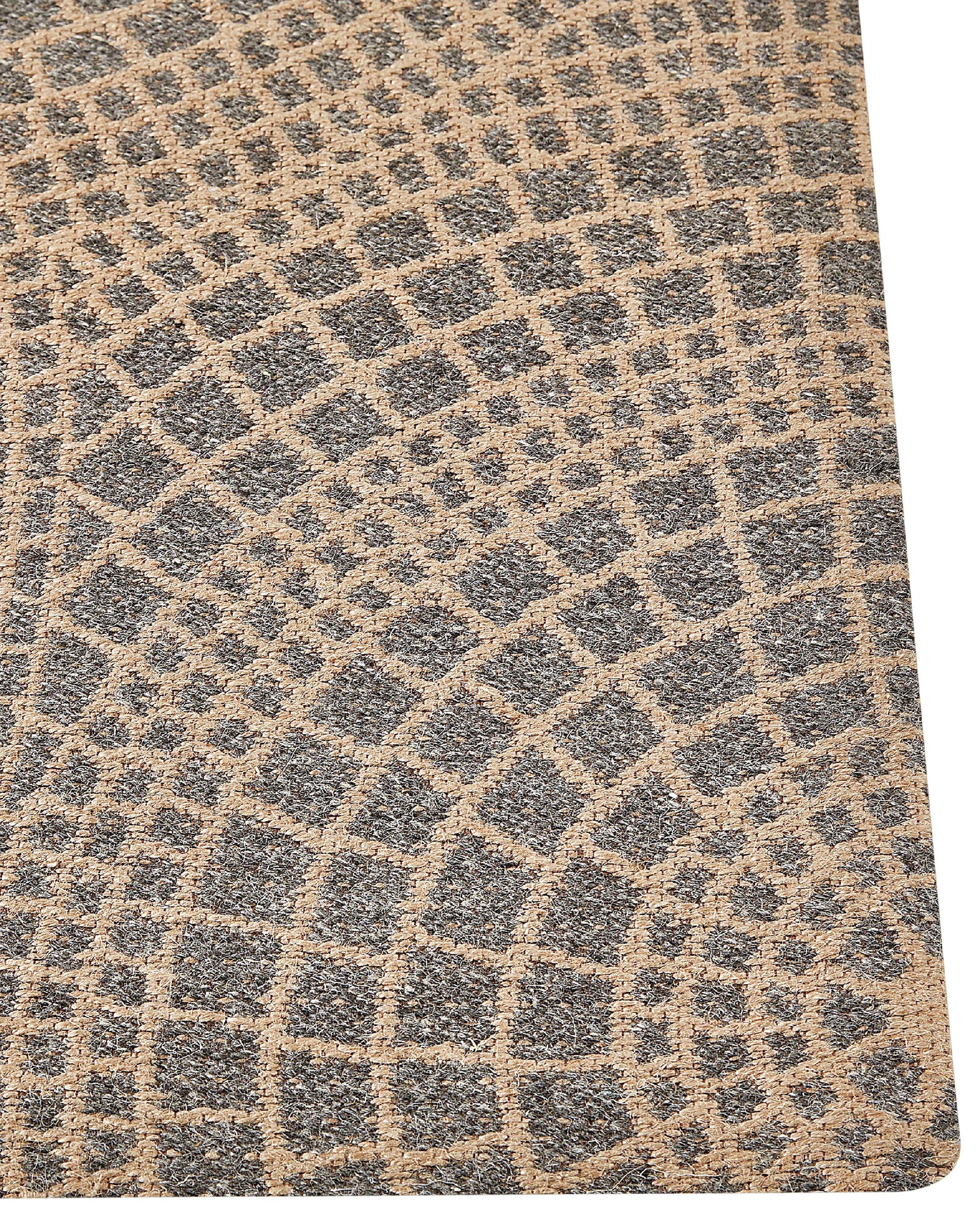Vloerkleed ARIBA Grijs Beige 160 x 230 cm Jute