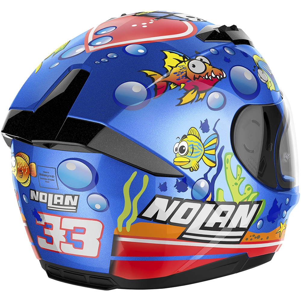 Nolan - Casque N60-6 Gemini Replica Marco Melandri Aquarium Bleu / Multicolore