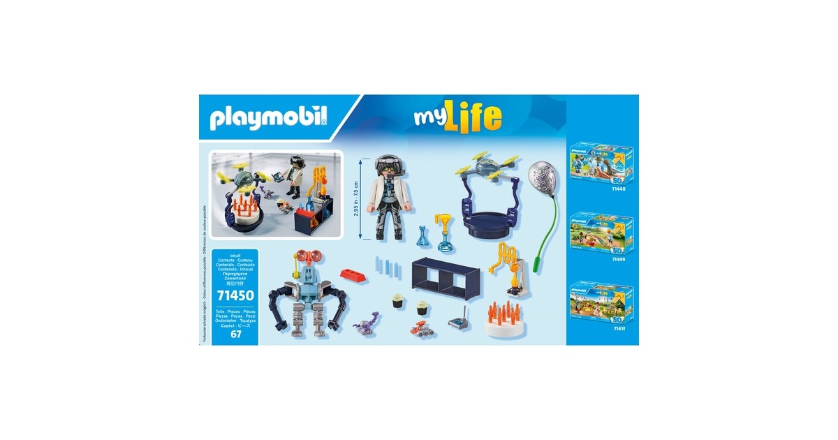 PLAYMOBILCity Life - Onderzoekers met robots Constructiespeelgoed  (71450)