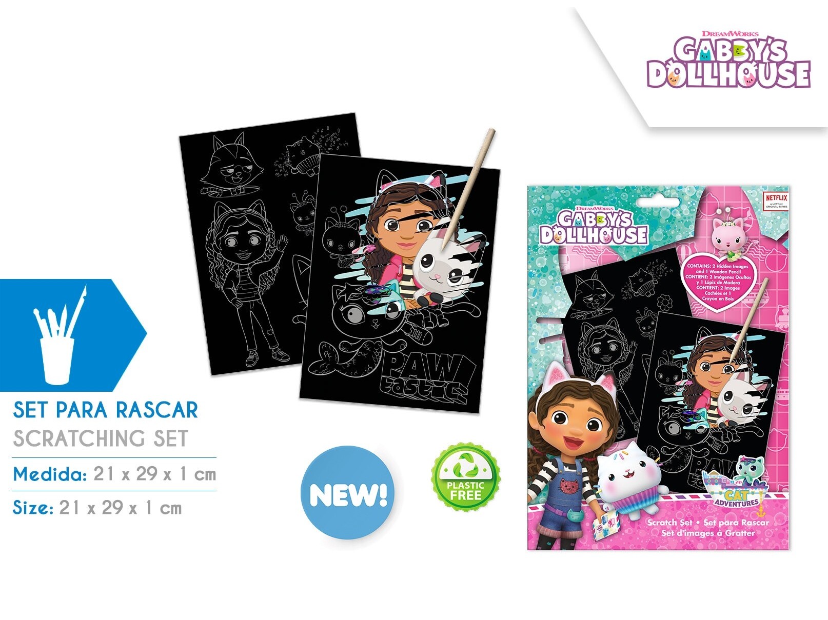 SET DE SCRATCH ART GABBY
