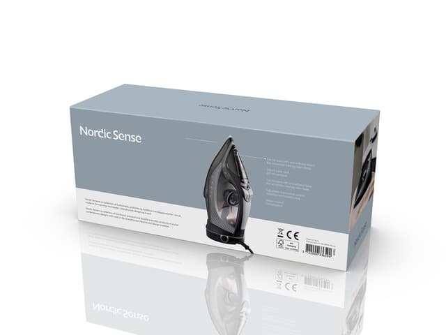 Nordic Sense Ledningsfrit dampstrygejern Black/Grey