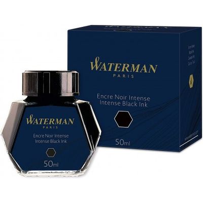 Waterman - Flacon d'encre 50ml pour stylo plume - noir