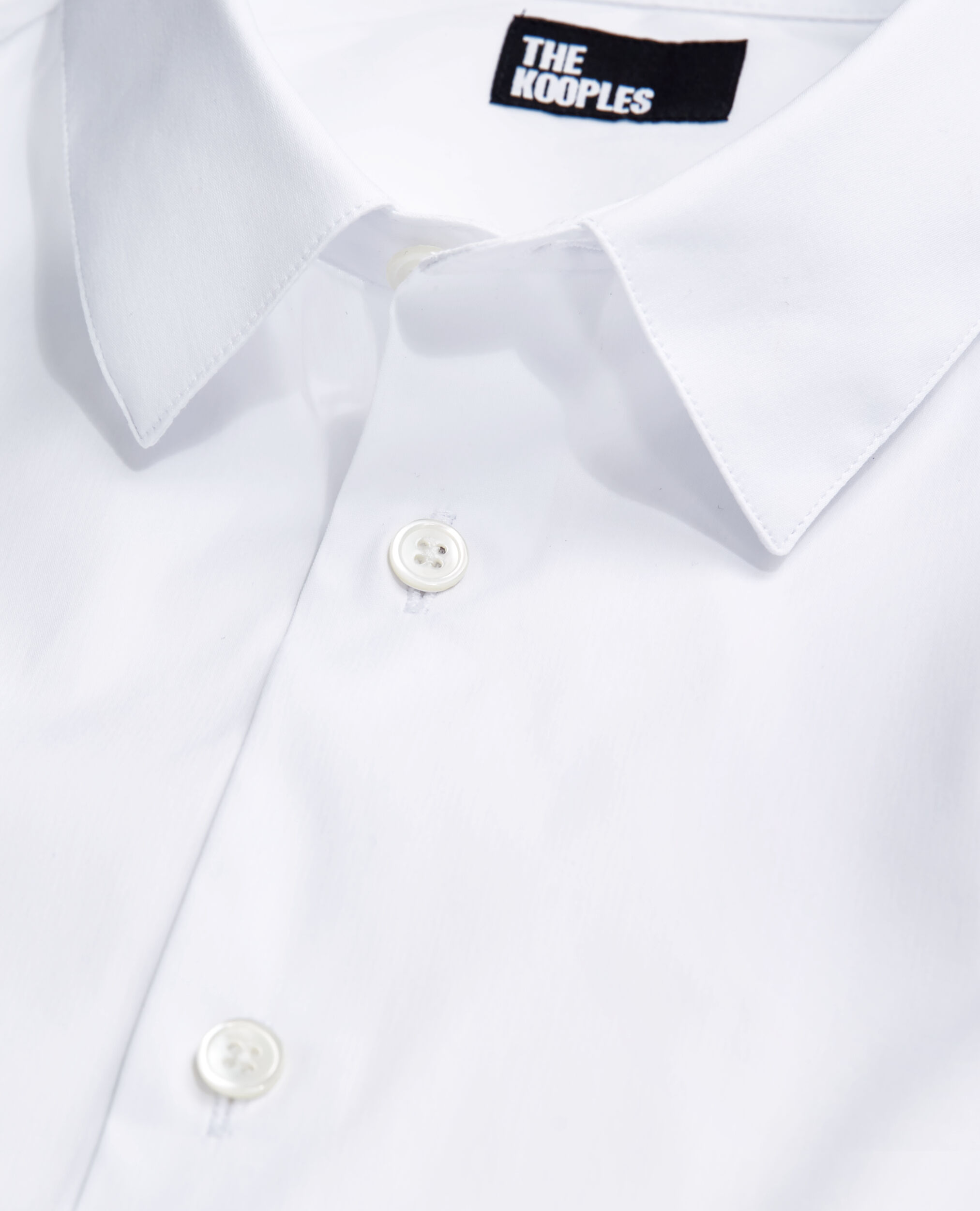 Chemise formelle blanche en popeline