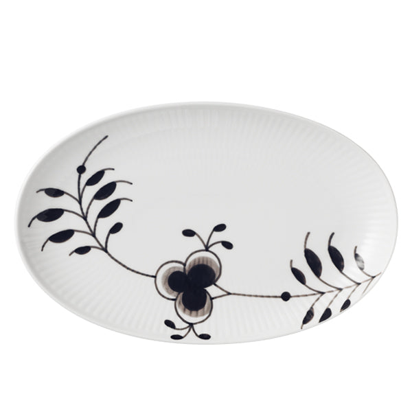 Royal Copenhagen  Sort Mega riflet asiette - 23 cm.