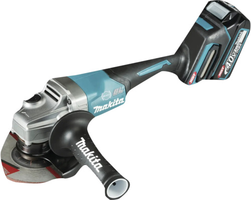 Makita XGT® GA013GM201 40V accu haakse slijper, inclusief 2 accu's (4,0Ah), lader en MAKPAC maat 4 koffer