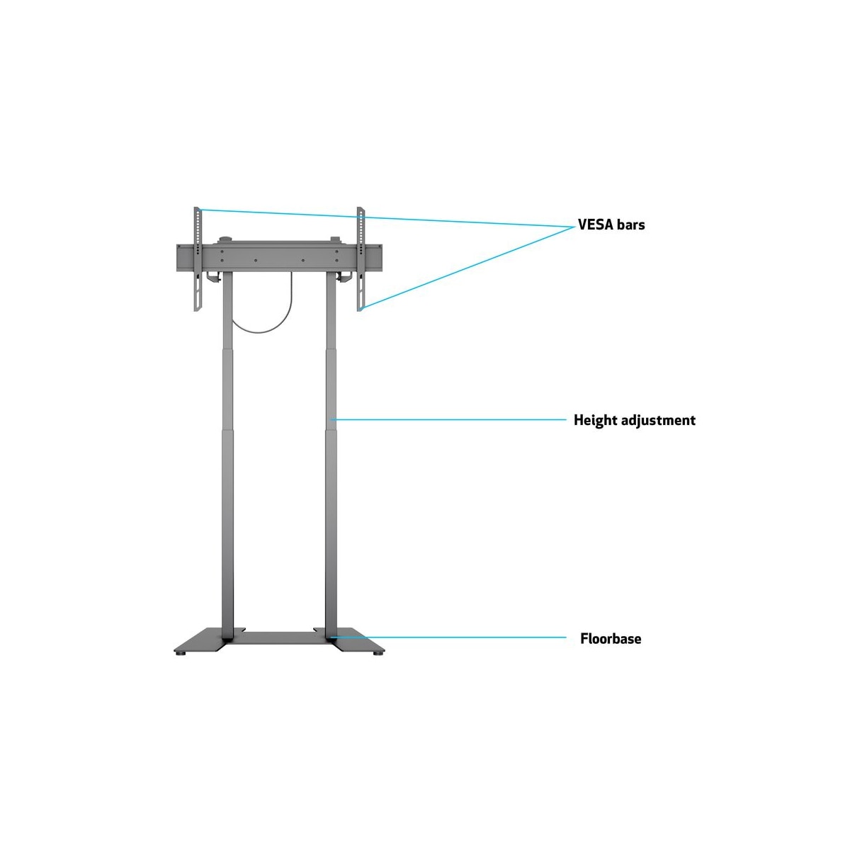 Multibrackets 8564 digitalskiltmontering 2,29 m (90
