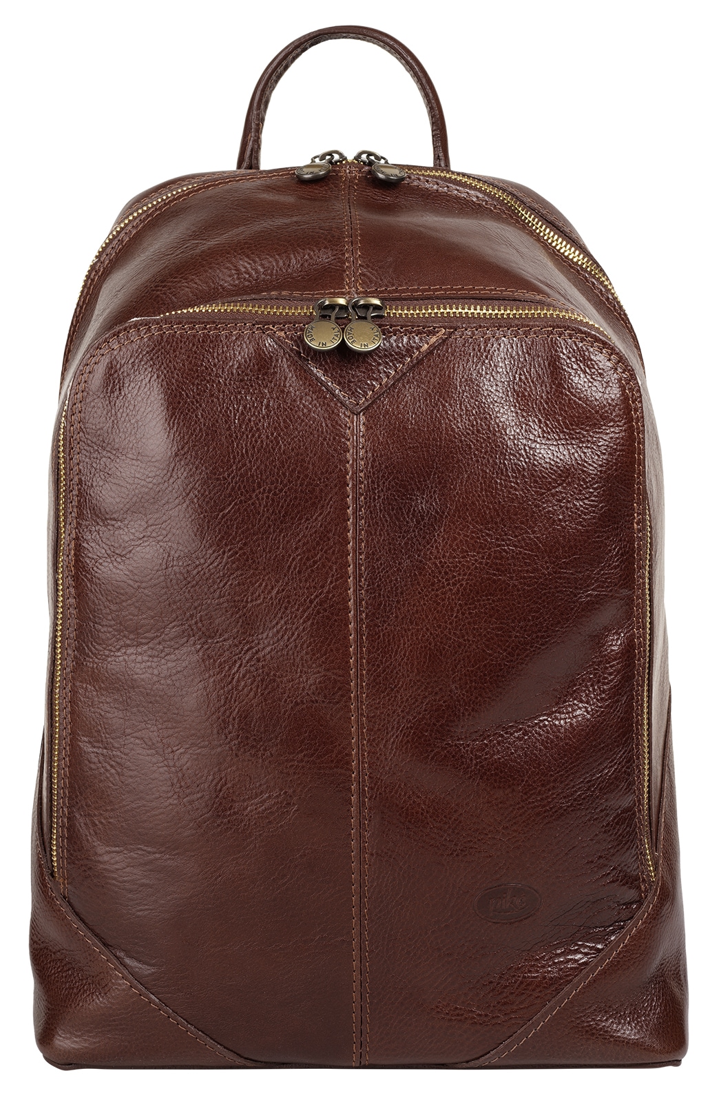 Piké Cityrucksack echt Leder, Made in Italy