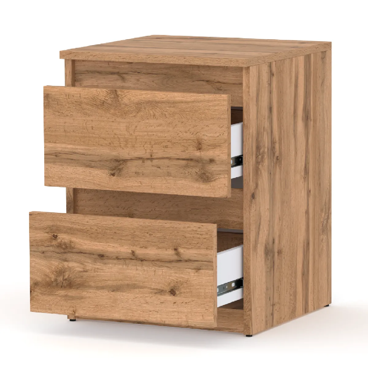 Table de Chevet Wotan - 2 Tiroirs - 40 cm