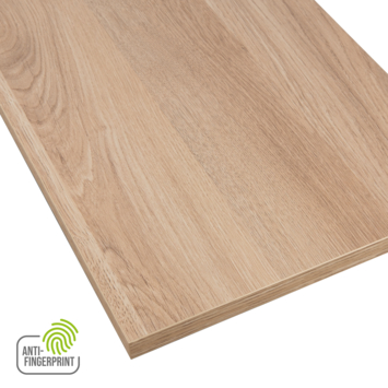Meubelpaneel gebleekt eiken ABS fingerprint proof 80x30 cm 18 mm