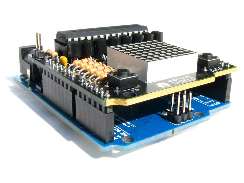 Nicai Systems Bausatz SHIELD LED-Matrix Arduino Shield mit 8 x 8 LED-Matrix-Display