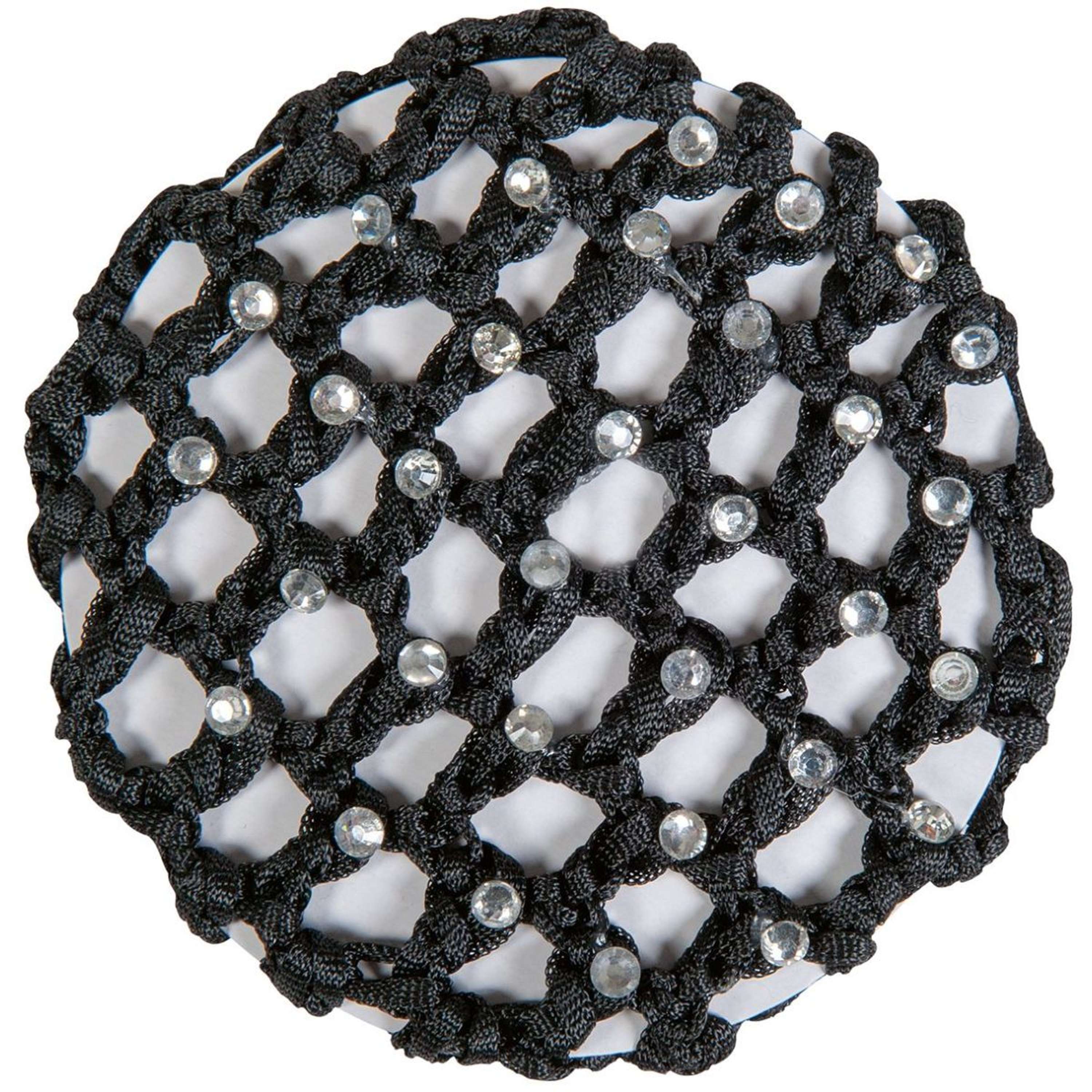 HKM Haarnetje met Siersteentjes Zwart