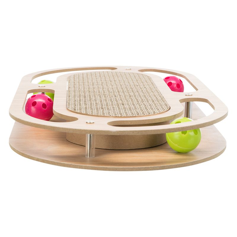 Plateau griffoir Trixie avec cadre en bois, oval