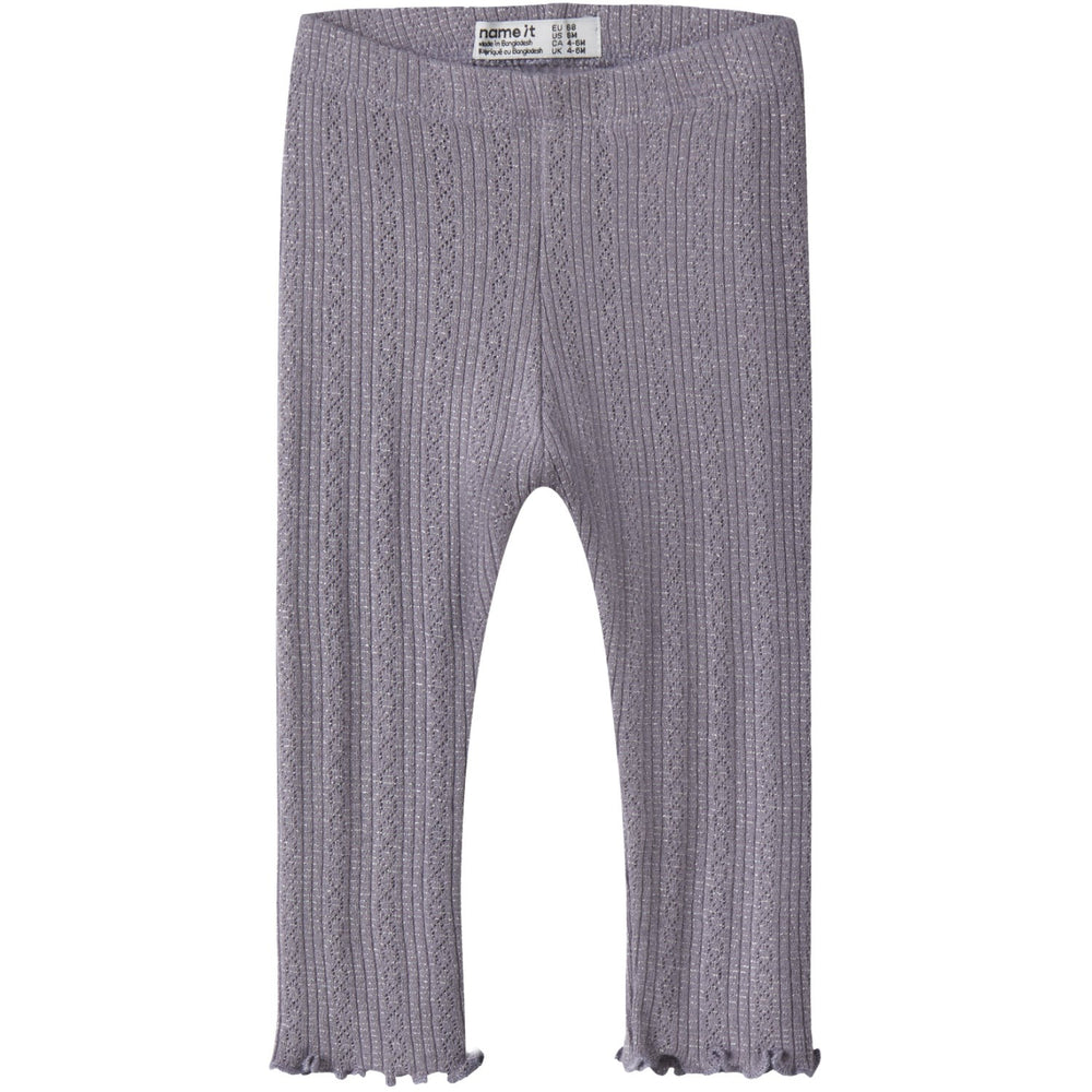 Køb Name It Lavender Gray Melange Nbfblitta Leggings