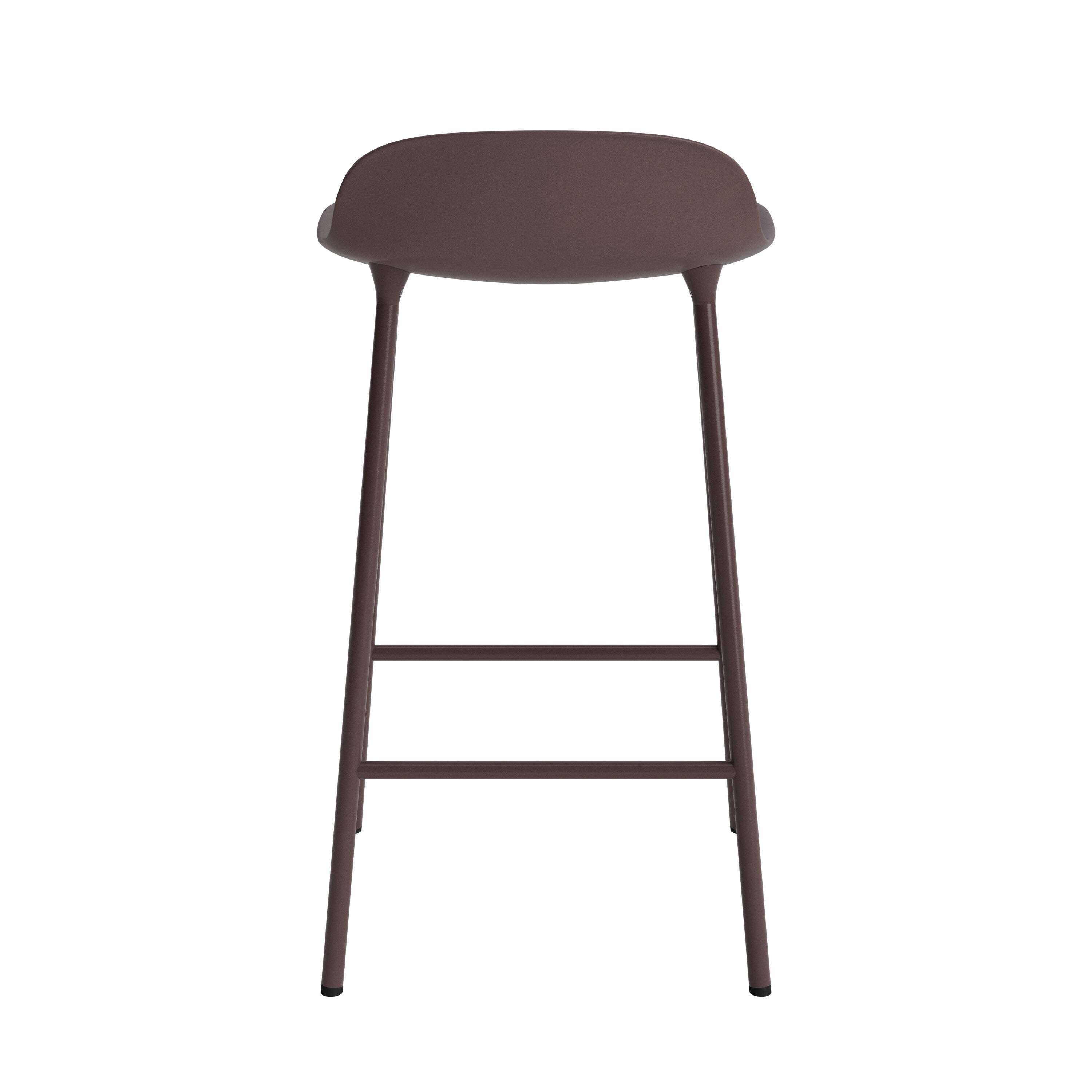 Normann Copenhagen Form Barkruk Low 65 cm - Staal - Bruin