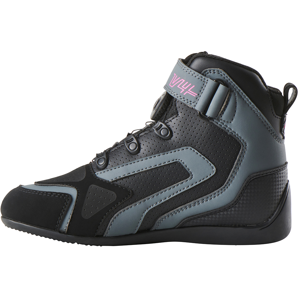 Furygan - Baskets femme V4 Easy D3O® Lady Vented Noir / Gris / Rose