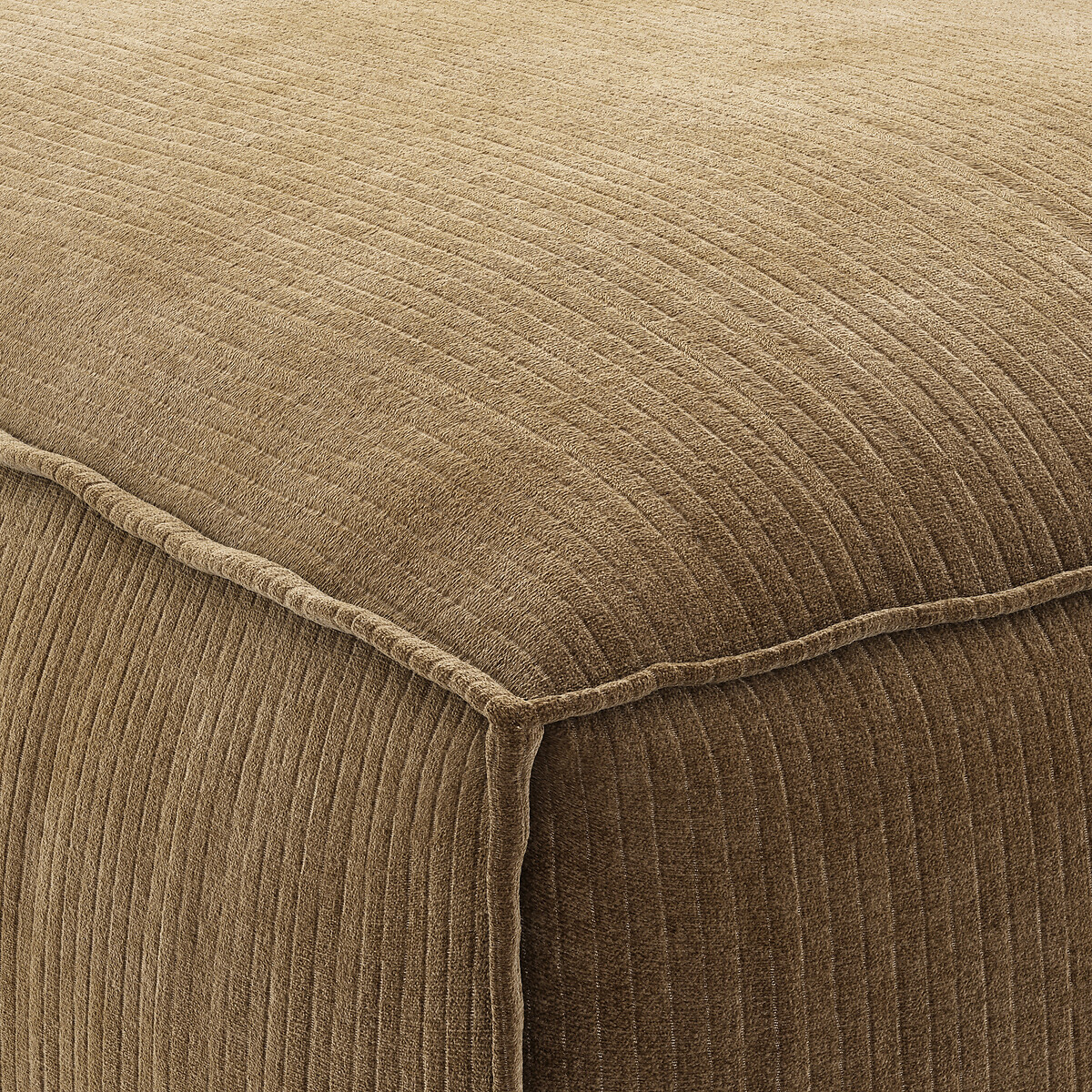 LA REDOUTE INTERIORS<br>Poltrona modular em veludo vintage canelado, Seven