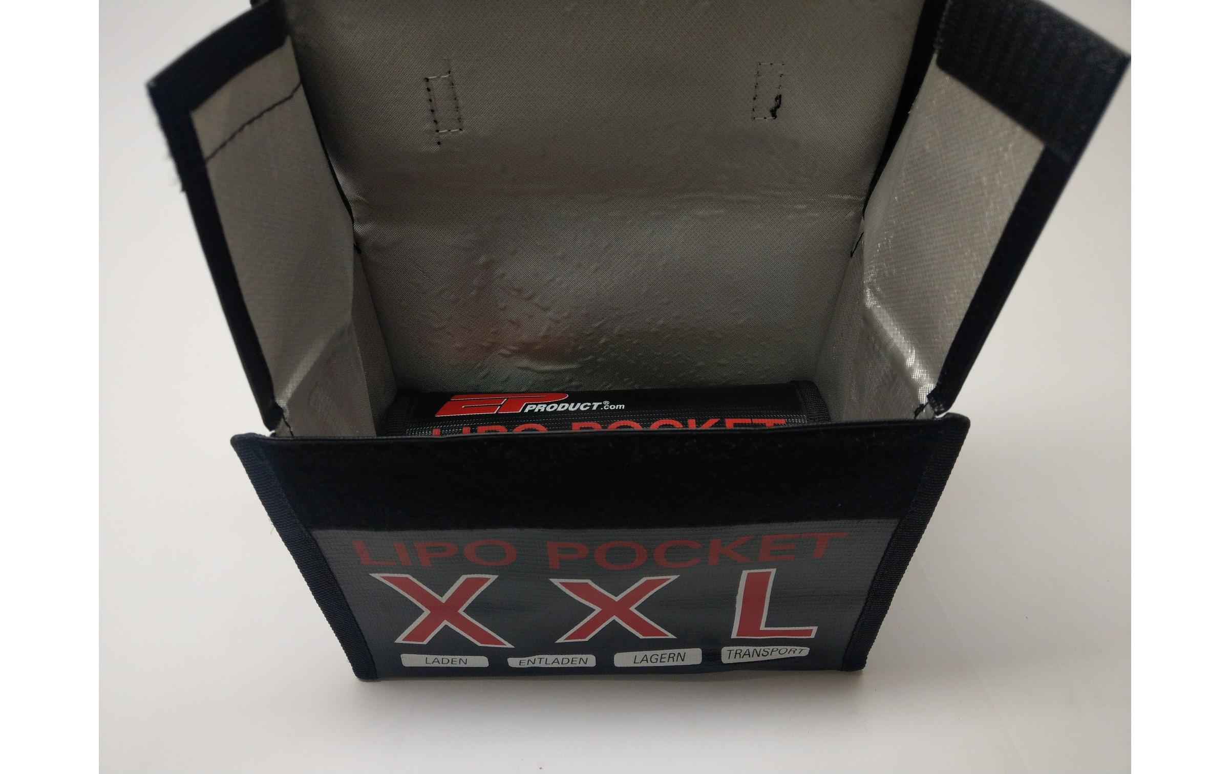 LiPo-Tasche XXL 215 x 155 x 115 mmFür sicheres Transportieren, Laden und Lagern von LiPo Akkus